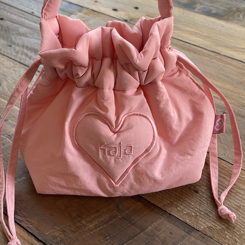 Small Pink Drawstring Bag - Picture 2 of 4